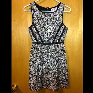 Three Pink Hearts floral dress